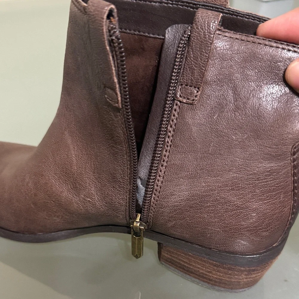 Sam Edelman Boots Sam Edelman Leather Western Ankle Boots Size 7 - Picture 7 of 12